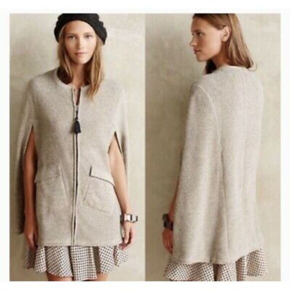 Anthropologie saturday sunday womans Whimbrel cape coat size XS - Picture 1 of 12